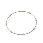Constella necklace, White, Rose-gold tone plated